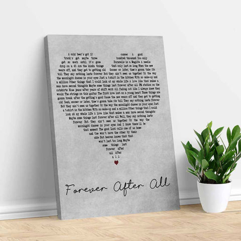Forever After All Song Canvas - Portrait Canvas Print - Wall Art