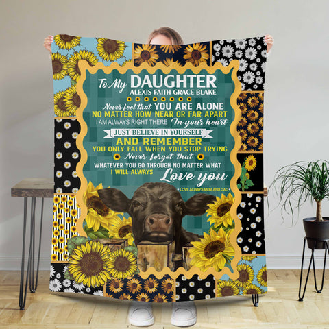 Blanket For Daughter, I Love You Gift For Daughter Blanket From Parents, Gift For Daughter