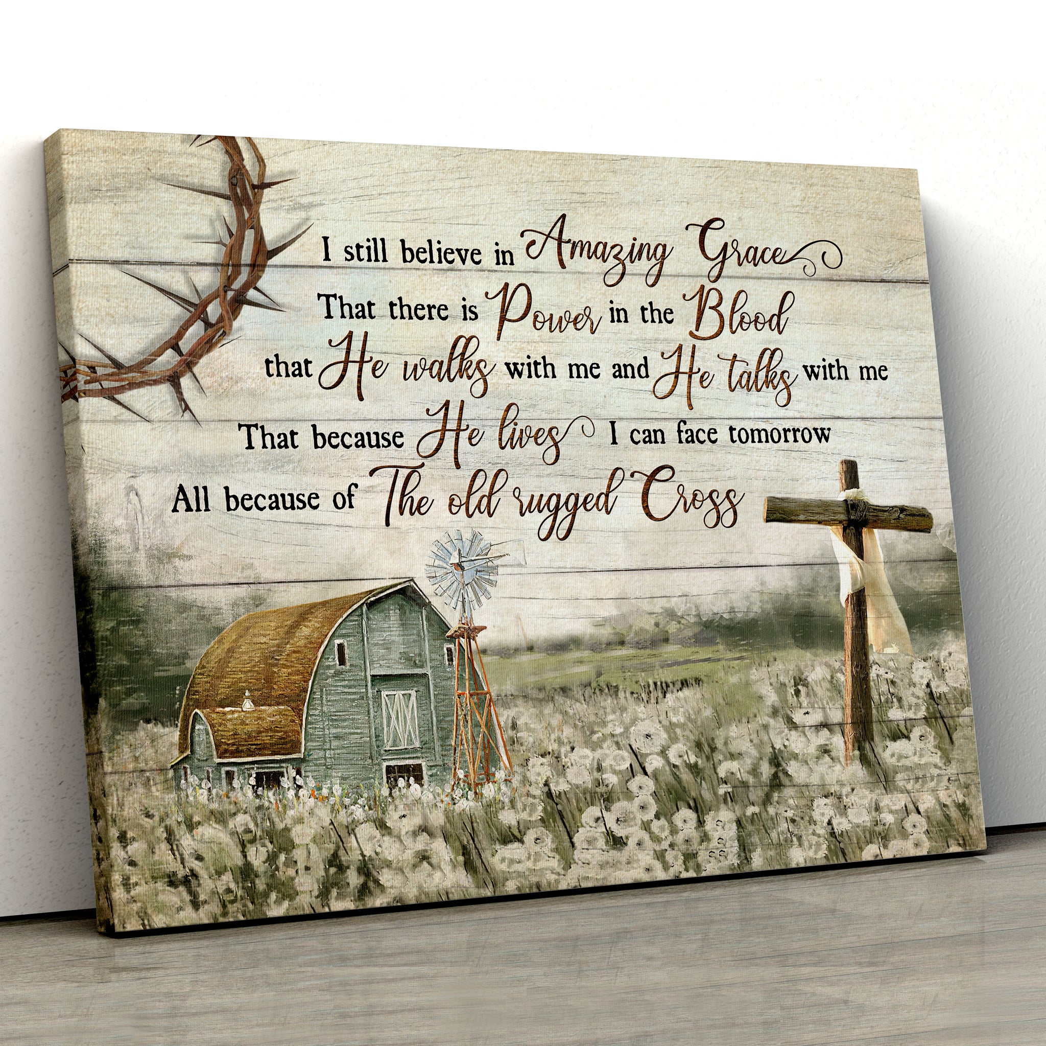 I Still Believe In Amazing Grace - Jesus Landscape Canvas - Wall Art