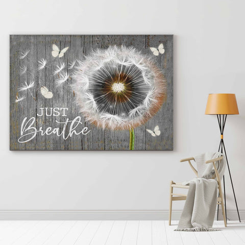 Just Breathe - Jesus Landscape Canvas - CustomUni Canvas