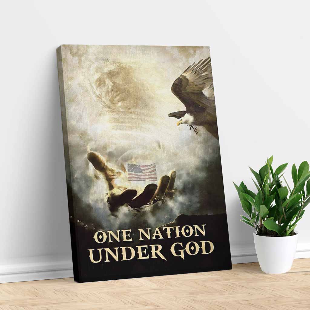One Nation Under God - Landscape Printed Canvas - Wall Art