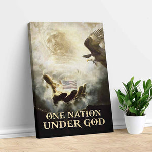 One Nation Under God - Landscape Printed Canvas - Wall Art