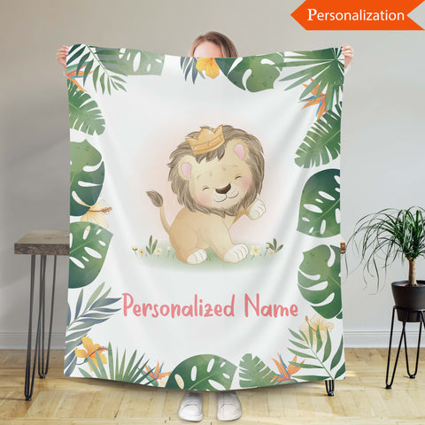 Personalized Baby Blanket, Custom Blanket With Name For Boys, Gift For Baby