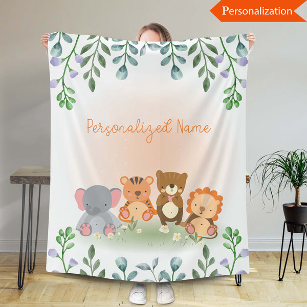 Personalized Baby Blanket, Customized Baby Blanket With Name For Boys And Girls, Infant Blanket, Newborn Blanket