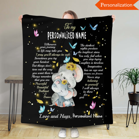 Personalized Blanket For Daughter, Blanket For Son, Custom Baby Blanket, Gift From Grandparents